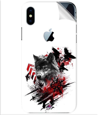 Snooky Apple iPhone X Mobile Skin(Multicolor)