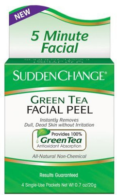 

Sudden Change Green Tea Facial Peel Single Use Packets Packages(41.41 ml)