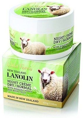 

Wild Ferns Lanolin Manuka Honey And Royal Jelly Night Cream For Dry To Normal Skin(100 ml)