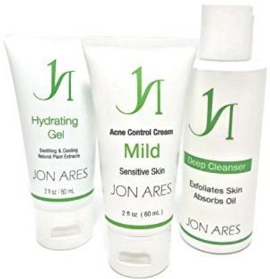 

Jon Ares Acne Control Mild Step Kit Perfect For Sensitive Skin Includes Hydrating Gel And Deep Cleanser(100 ml)