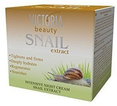 

Victoria Beauty Snail Extract Intensive Night Face Cream Tightens And Firms Deeply Hydrates Regenerates And Nourishes(50 ml)