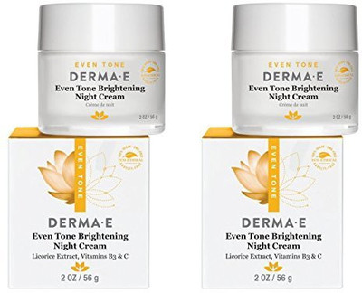 

Dermae Even Tone Brightening Night Cream With Licorice Extract Green Tea And Bearberry For Uneven Discolored Or SunDamaged Skin(59.15 ml)