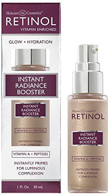 

Retinol Instant Radiance Booster The Original Glow Primer A Burst Of AntiAging Hydration Adds Luminosity & SkinSmoothing Benefits Of Vitamin A Peptides Improve Firmness & Tone(29.58 ml)
