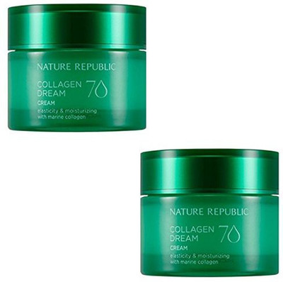 

Nature Republic Collagen Dream Cream Moisturizing Improve Wrinkle Skin Care Elasticity Marine Collagen Acai Berry Hawaii Cona Deep Sea Water(50 ml)