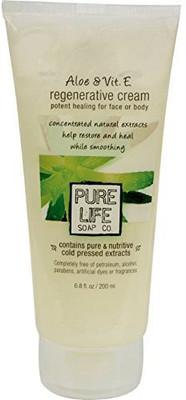 

Pure Life Pure Life Aloe And Vitamin E Regenerative Cream Potent Healing For Face Or Body Parabens Free(201.11 ml)