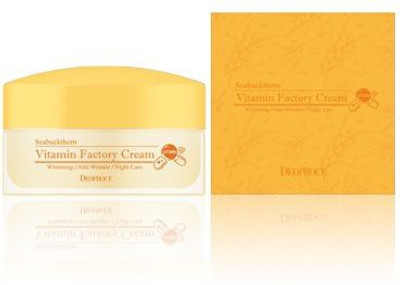 

deoproce Seabuckthorn Vitamin Factory Cream Whitening AntiWrinkle Night Care Super Berry Complex Vitamin C Seabuckthorn Extract(100 g)