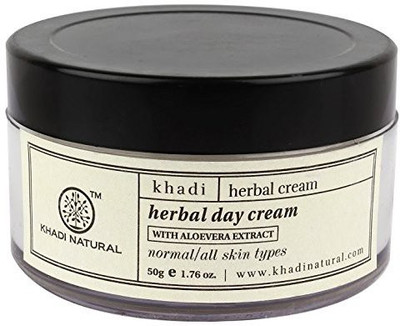 

Khadi Natural Herbal Day Cream To Brighten Skin And Remove Blemishes Suitable For All Skin Types Natural Ayurvedic(50 g)