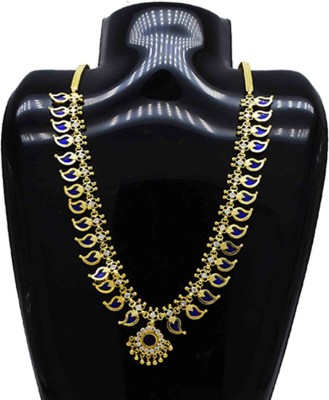 Kollam Supreme Classic Kerala Traditional One Gram Gold Mango Necklace Gold-plated Plated Alloy Necklace