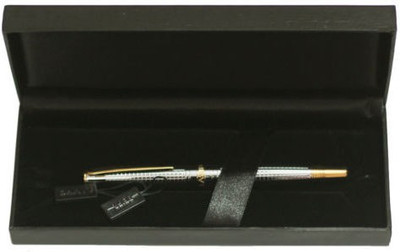 

Perfect Lampo Silver Check Grid Lines with Golden Trim Fountain Pen