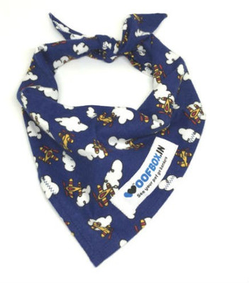 

WoofBox Bandana for Dog(Dark Blue, Multicolor