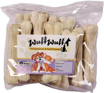 

Wuff Wuff 100% Digestible Chewable Calcium Bones for Dogs (800 g, Pack of 10) Dog Chew(800 g, Pack of 1)
