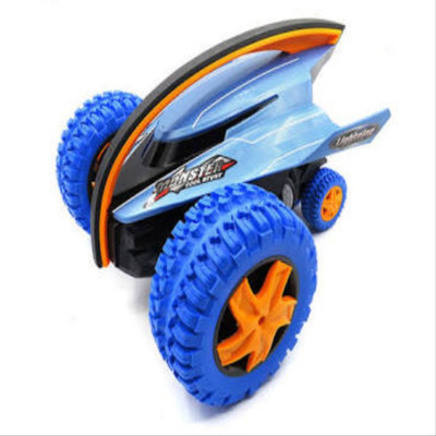 

Dhawani RC Car 360 Degree Bouncing Rotation Devil Fish Crazy Gyro Monster Rock With Light Transmitter Battery(Blue)