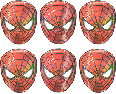 Funcart Spiderman Paper Face Mask, (6pcs/pack)