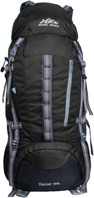 

Mount Track Discover Trekking & Hiking/ Camping Backpack 75 Ltrs with Rain Cover Rucksack Rucksack - 75(Black)