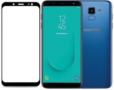 Micvir Tempered Glass Guard for Samsung Galaxy J6(Pack of 1)