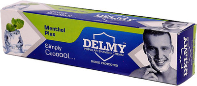 DELMY Shaving Cream - Menthol Plus (Pack of 12 - 100 g each)(100 g)
