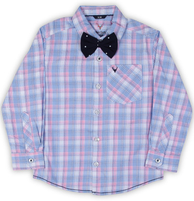 

Allen Solly Junior Boys Printed Casual Multicolor Shirt, White