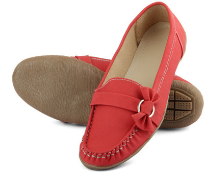

Tashi Smart Red Loafers For Women(Red)