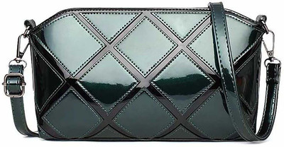 

SB Women Casual, Evening/Party Green Silicon Sling Bag