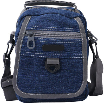 

RK Brands Boys & Girls Casual Blue Denim Sling Bag