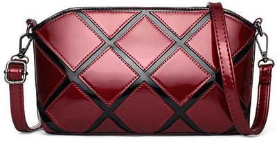 

SB Women Casual, Evening/Party Maroon Silicon Sling Bag