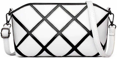 

SB Women Casual, Evening/Party White Silicon Sling Bag