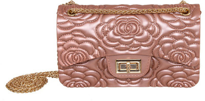 

peaubella Women Evening/Party Pink Silicon Sling Bag