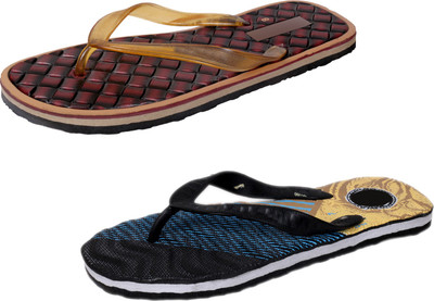 

IndiWeaves StepCare Slippers, Brown::black
