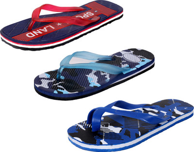 

IndiWeaves StepCare Slippers, Red::blue