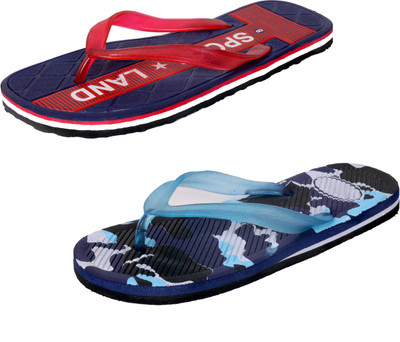 

IndiWeaves StepCare Slippers, Red::blue