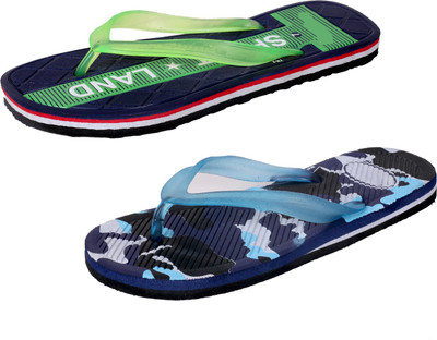 

IndiWeaves StepCare Slippers, Green::blue