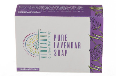 

Nirvaana Natural & Pure Handmade Lavender Soap(100 g)