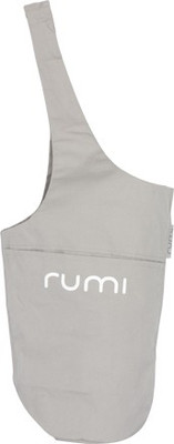 

Rumi Yoga Tote Pebble - Snow Logo Yoga Tote(White, Tote), Grey with white logo