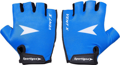 

Sportigoo Vent-X Gym & Fitness Gloves (, Blue, White, Sky blue