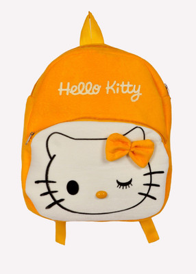 

KIDOFLY swati toy kids school bag ( 2 to 5 age ) new hello kitty double zip , yellow - 15 inch(Yellow)