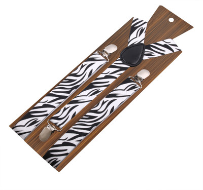 

Peluche Y- Back Suspenders for Men, Boys(White, Black)