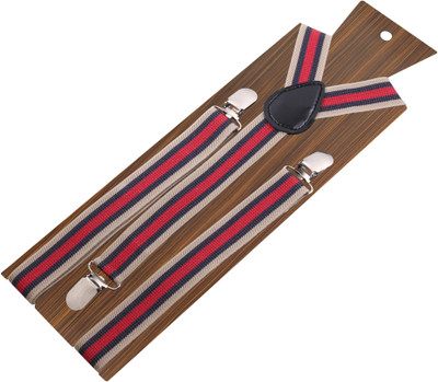 

Peluche Y- Back Suspenders for Men, Boys(Red, Black, Beige)