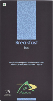 

Apex BREAKFAST TEA Assorted Black Tea Bags(25 Bags, Box)