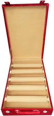 

shivanshshine 5 Rods Bangle Box Velvet Coated Jewellery Vanity Box Churi Box Vanity Box(Maroon)