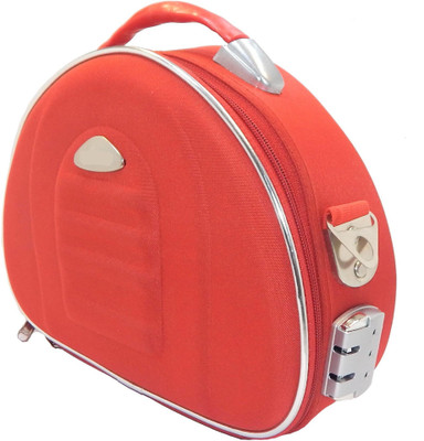 

RK Brands Red Macho Travel Bridal with number lock and strip Makeup Vanity Box(Red)