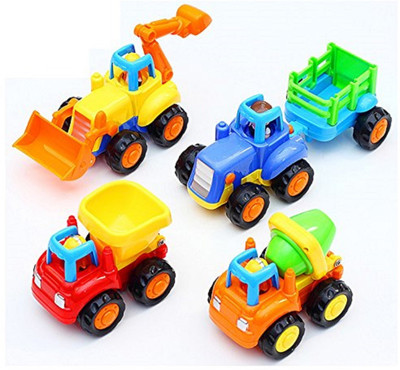

MAGNIFICO MAGNIFICO™ Unbreakable Engineering Automobile Construction Car Machine Toys Set For Children Kids Tractor Trolly, Trucks and Jcb Machine (Set Of 4), Multi Color(Multicolor)