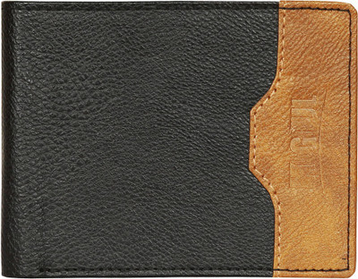 

Mogoul Men Black Genuine Leather Wallet(3 Card Slots), Mogoul-blkpu-201807