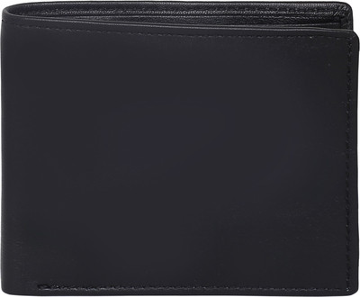 

Yes Brand Men Black Genuine Leather Wallet(5 Card Slots), Multi color