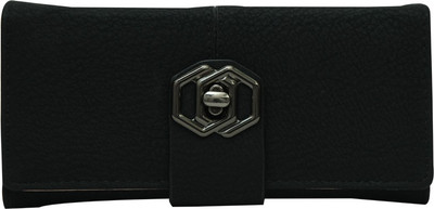 

Bee fashionable Women Black Artificial Leather Wallet(10 Card Slots), Trendy black