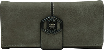 

Bee Fashionable Women Grey Artificial Leather Wallet(10 Card Slots), Light grey