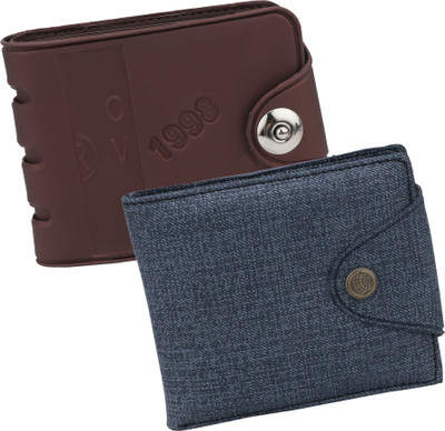 

Peacock Mundkar Boys Brown, Blue Artificial Leather Wallet(7 Card Slots), Blue;brown