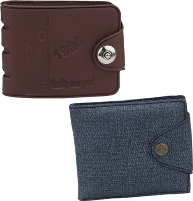 

Peacock Mundkar Boys Brown, Blue Artificial Leather Wallet(7 Card Slots), Blue;brown