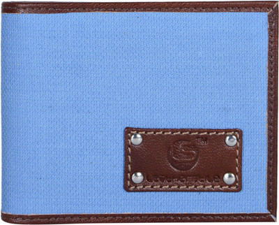 

LEATHERSTILE Men Blue Genuine Leather Wallet(8 Card Slots)