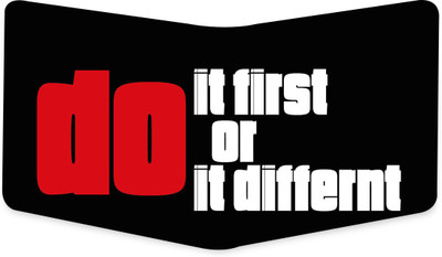 

SL COLLECTIONS Boys Black Canvas, Artificial Leather Wallet(3 Card Slots), Multicolor