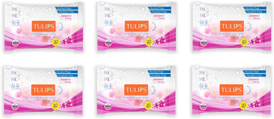 

Tulips Refreshing Wet Wipes Japaness Cherry 20 Wipes Each (Pack of 6)(6 Pieces)